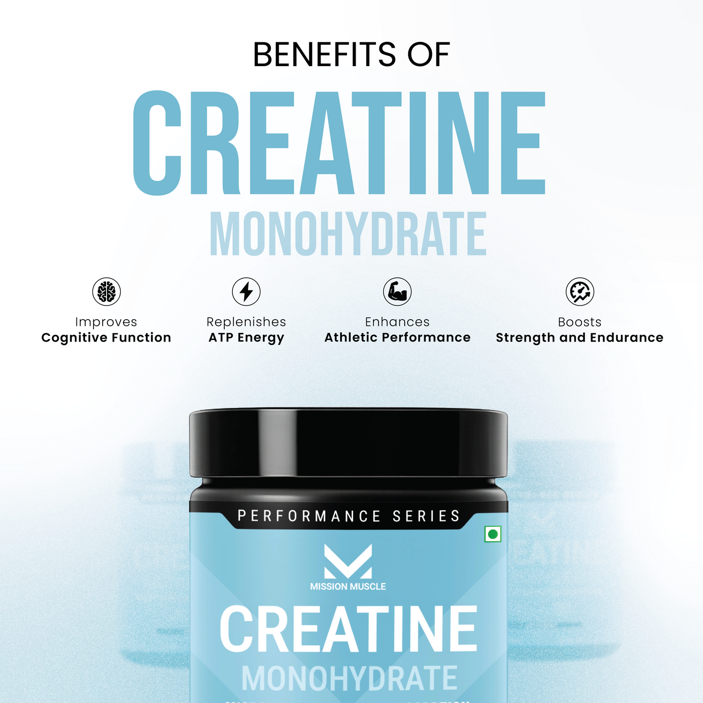 Mission Muscle Creatine Monohydrate - 100g (33 Servings)